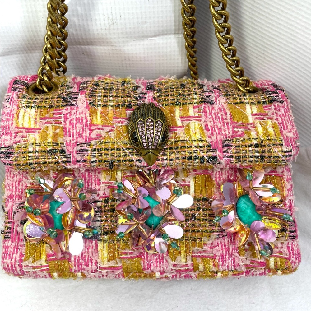 Kurt Geiger Kensington Mini Tweed XBODY. Open Pink